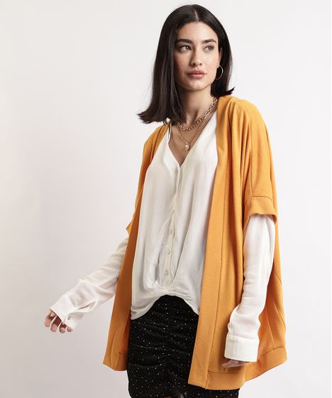 kimono tricot feminino