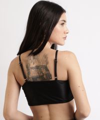 Top-Cropped-Feminino-Acetinado-com-Franzidos-Alca-Fina-Decote-Reto-Preto-9957491-Preto_2