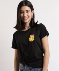 Blusa-Feminina-Tom-e-Jerry-Manga-Curta-Decote-Redondo-Preta-9967448-Preto_1