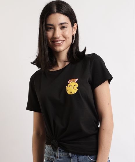 Blusa-Feminina-Tom-e-Jerry-Manga-Curta-Decote-Redondo-Preta-9967448-Preto_1