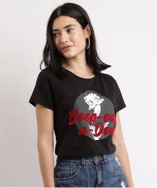 Blusa-Feminina-Betty-Boop-Flocada-Manga-Curta-Decote-Redondo-Preta-9967637-Preto_1
