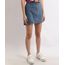 Saia-Jeans-Feminina-Curta-com-Recortes-e-Ziper-de-Argola-Azul-Medio-9964624-Azul_Medio_1