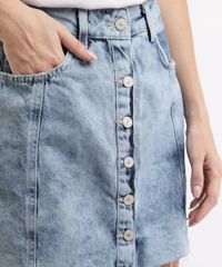 Saia-Jeans-Feminina-Curta-Marmorizada-com-Recortes-e-Botoes-Azul-Claro-9965901-Azul_Claro_4