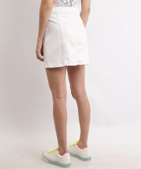 Saia-de-Sarja-Feminina-Curta-com-Recortes-e-Ziper-de-Argola-Branca-9964627-Branco_2