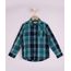 Camisa-Infantil-Estampada-Xadrez-com-Bolso-Manga-Longa-Verde-Escuro-9808444-Verde_Escuro_1