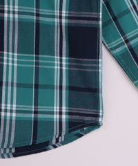 Camisa-Infantil-Estampada-Xadrez-com-Bolso-Manga-Longa-Verde-Escuro-9808444-Verde_Escuro_4