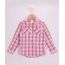 Camisa-Infantil-Estampada-Xadrez-com-Bolso-Manga-Longa-Rosa-9818714-Rosa_1