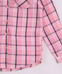 Camisa-Infantil-Estampada-Xadrez-com-Bolso-Manga-Longa-Rosa-9818714-Rosa_4