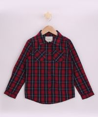 Camisa-Infantil-Estampada-Xadrez-com-Bolso-Manga-Longa-Vermelha-9818716-Vermelho_1