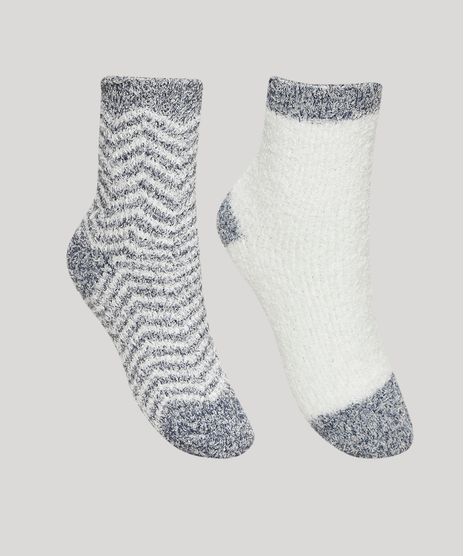 Kit-de-2-Meias-de-Inverno-Feminino-Estampado-Chevron-Cano-Alto-Felpada-Multicor-9837846-Multicor_1