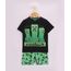 Pijama-Infantil-Minecraft-Manga-Curta-Preta-9955509-Preto_1