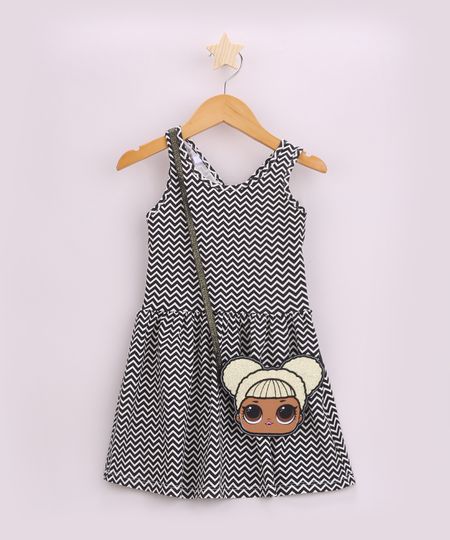 Vestido-Infantil-LOL-Surprise-Estampado-Chevron-Alca-Larga-com-Bolsinha-Preto-9956096-Preto_1