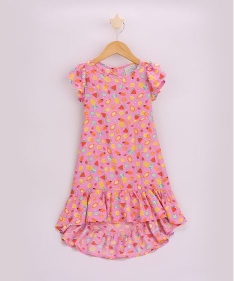 vestido infantil estampado