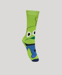 Meia-Masculina-Toy-Story-Alien-Cano-Alto-Verde-9957616-Verde_1
