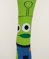 Meia-Masculina-Toy-Story-Alien-Cano-Alto-Verde-9957616-Verde_4