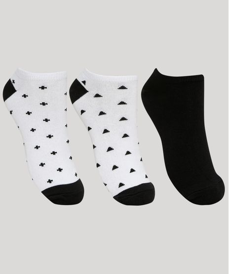 Kit-de-3-Meias-Feminino-Estampado-Geometrico-Cano-Baixo-Multicor-9961798-Multicor_1