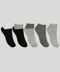 Kit-de-5-Meias-Feminino-Cano-Baixo-Multicor-9961807-Multicor_1
