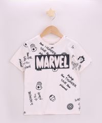 Camiseta-Infantil-Os-Vingadores-Manga-Curta-Bege-9962475-Bege_1