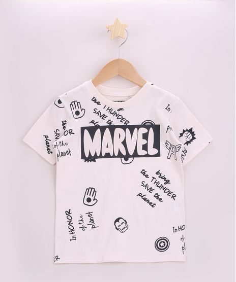 Camiseta-Infantil-Os-Vingadores-Manga-Curta-Bege-9962475-Bege_1