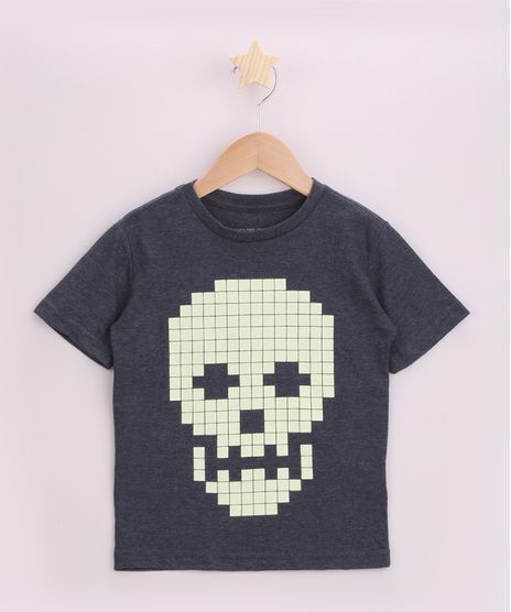 Camiseta-Infantil-Halloween-Caveira-Manga-Curta-Cinza-Mescla-Escuro-9962934-Cinza_Mescla_Escuro_1