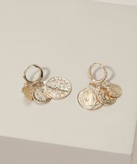 Brinco-Feminino-Folheado-Argola-com-Medalhas-Dourado-9964171-Dourado_2