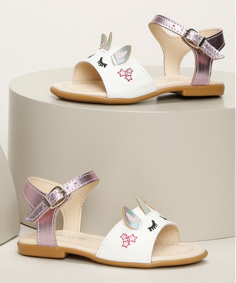 Sandalia-Infantil-Unicornio-com-Tira-Metalizada-Branca-9964225-Branco_1