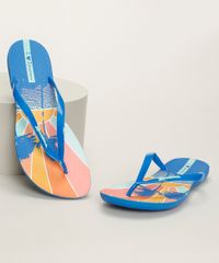Chinelo-Feminino-Ipanema-Wave-Estampado-por-do-Sol-Azul-9964504-Azul_1