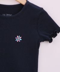 Blusa-Infantil-Canelada-com-Bordado-e-Franzido-Manga-Curta-Azul-Marinho-9964913-Azul_Marinho_3