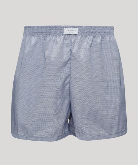 Samba-Cancao-Masculina-Estampada-Pied-Poule-com-Elastico-Azul-Marinho-9965131-Azul_Marinho_1