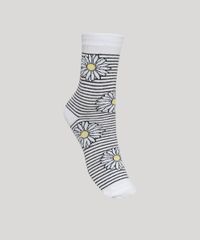 Meia-Feminina-Estampada-Listrada-e-de-Margaridas-Cano-Alto-Branca-9965152-Branco_1