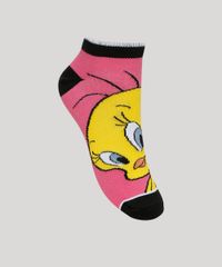 Kit-de-2-Meias-Feminino-Piu-Piu-e-Frajola-Cano-Baixo-Multicor-9965165-Multicor_3