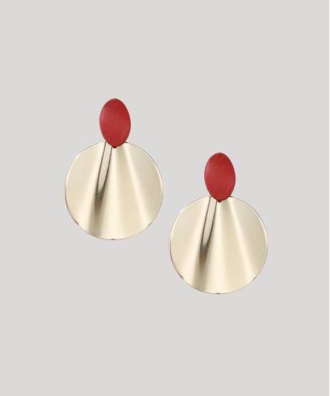 Brinco-Feminino-Redondo-com-Resina-Dourado-9965891-Dourado_1