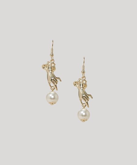 Brinco-Feminino-Folheado-Mao-com-Perola-Dourado-9966581-Dourado_1