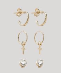 Kit-Feminino-de-3-Brincos-Folheados-Argola-Earcuff-e-Ponto-de-Luz-Dourado-9966587-Dourado_1