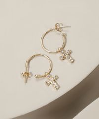 Brinco-Feminino-Folheado-Argola-com-Cruz-Dourado-9966589-Dourado_2