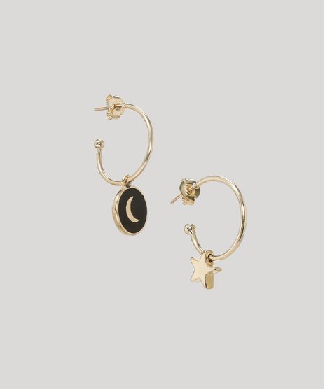 Brinco-Feminino-Folheado-Argola-Lua-e-Estrela-Dourado-9966590-Dourado_1