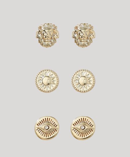 Kit-Feminino-de-3-Brincos-Folheados-Sorte-Dourado-9966592-Dourado_1 Kit-Feminino-de-3-Brincos-Folheados-Sorte-Dourado-9966592-Dourado_1