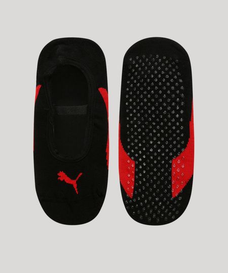 Meia-Feminina-Puma-Sapatilha-com-Sola-Antiderrapante-Preta-9968612-Preto_1