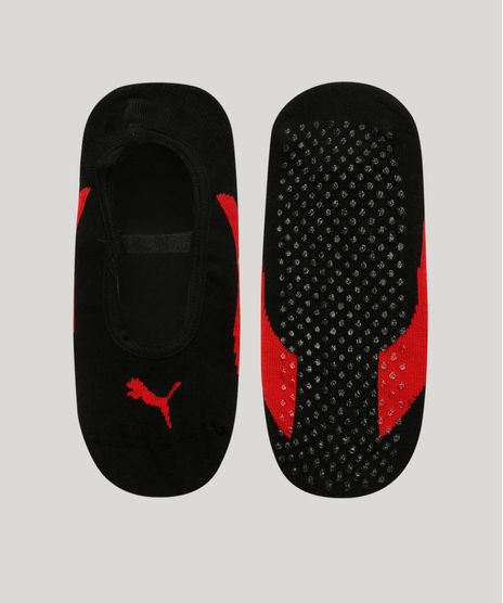 Meia-Feminina-Puma-Sapatilha-com-Sola-Antiderrapante-Preta-9968612-Preto_1