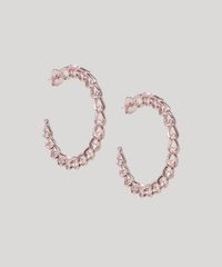 Brinco-Feminino-Folheado-Argola-com-Corrente-Rosa-9968618-Rosa_1