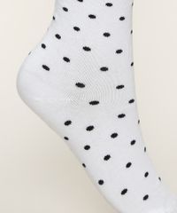 Meia-Feminina-Lupo-Estampada-de-Poa-Cano-Medio-Branca-9968964-Branco_3
