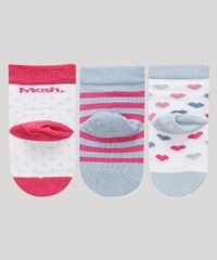 Kit-de-3-Meias-Infantil-Estampado-de-Coruja-Coracoes-e-Listras-Cano-Medio-Multicor-9969977-Multicor_2