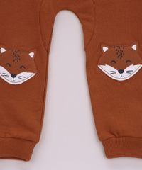 Calca-de-Moletom-Infantil-Raposinha-com-Bolsos-Marrom-9790373-Marrom_3