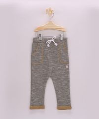 Calca-de-Moletom-Infantil-com-Bolsos-Mostarda-9792632-Mostarda_1