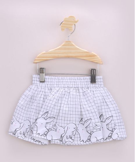 Saia-Infantil-com-Linho-Estampada-Quadriculada-com-Coelhos-e-Calcinha-Off-White-9844898-Off_White_1