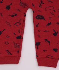 Calca-de-Moletom-Infantil-Estampada-de-Dinossauros-com-Cordao-Vermelha-9957223-Vermelho_3