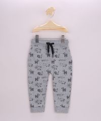 Calca-de-Moletom-Infantil-Estampada-de-Bichinhos-com-Cordao-Cinza-Mescla-9957233-Cinza_Mescla_1