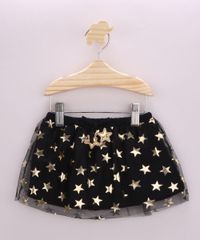 Saia-Infantil-em-Tule-Estampada-de-Estrelas-Preta-9963019-Preto_1
