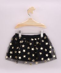 Saia-Infantil-em-Tule-Estampada-de-Estrelas-Preta-9963019-Preto_2
