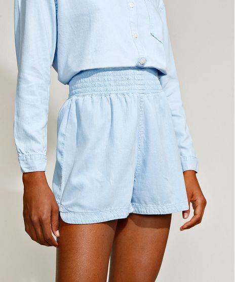 Short-Feminino-Mindset-Running-Cintura-Alta-Pijama-Azul-Claro-9953965-Azul_Claro_1